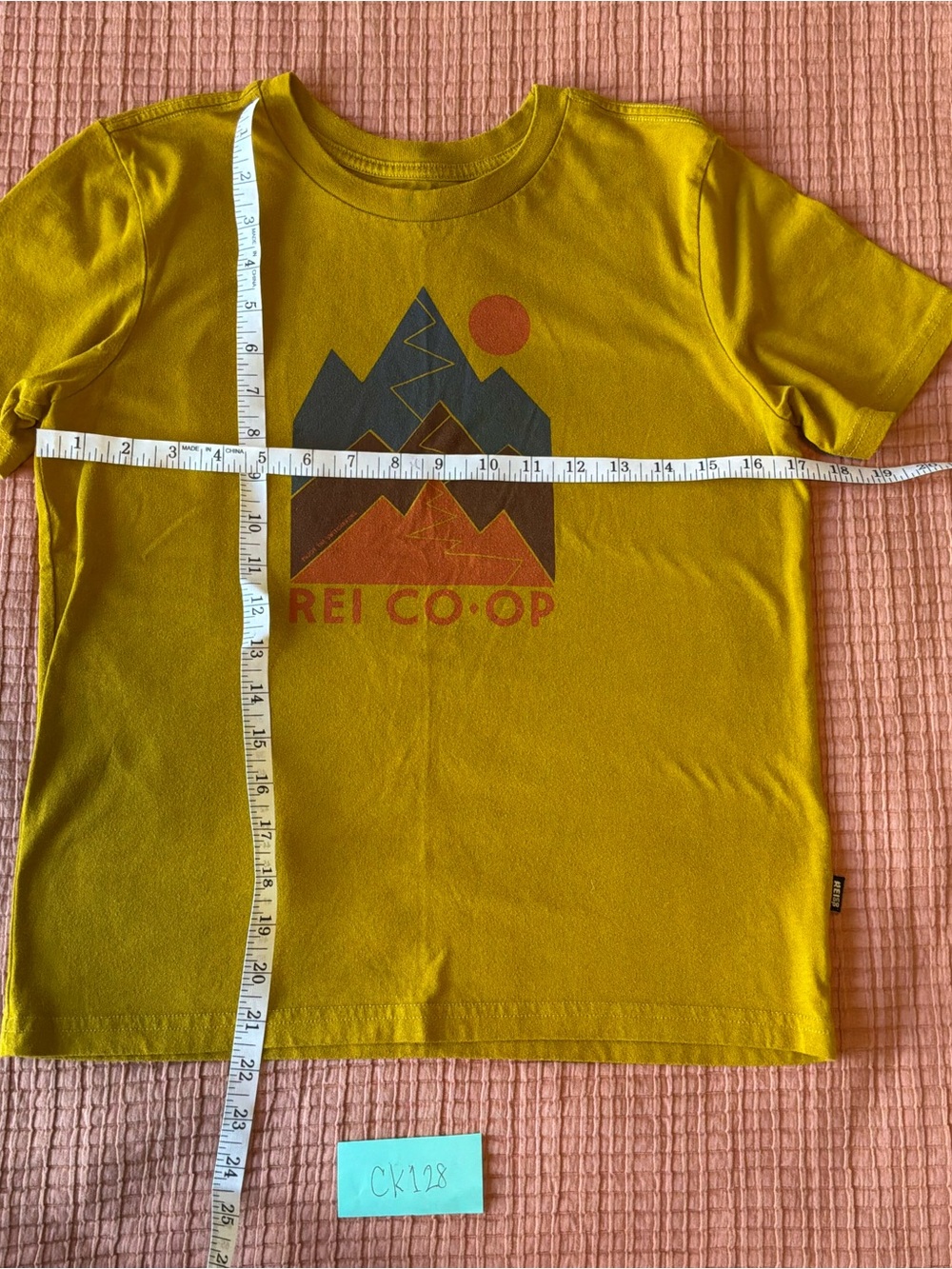REI Mustard Yellow Mountain Graphic Tee